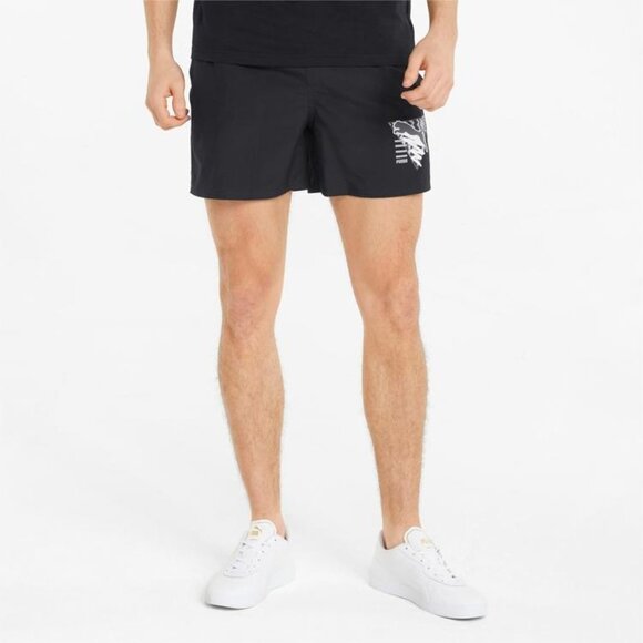 PUMA Men's Summer Cat Graphic Woven Shorts 5'' - Picture 3 of 4